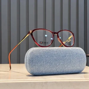 Premium Burgundy Cat Eye Eyeglasses for Women
